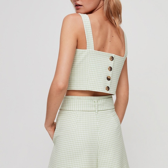 Wilfred Gélas Short BNWT, ESPACE/LIME GINGHAM, 6 - Picture 4 of 6